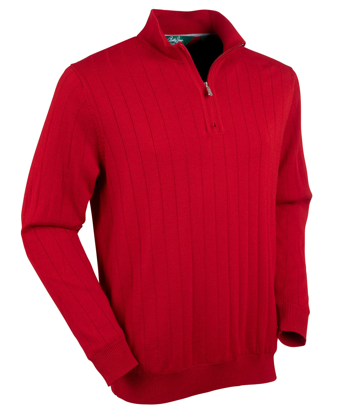 Signature Merino Lined Quarter-Zip Mock Neck Sweater