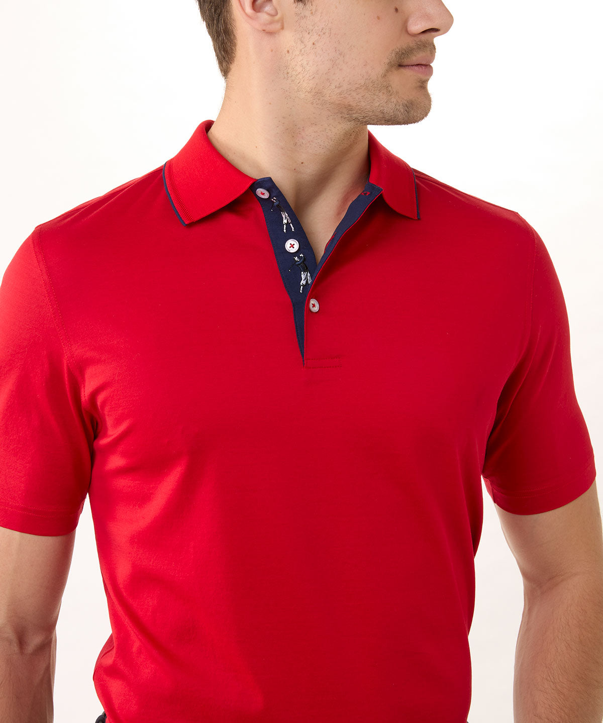 Signature 100% Mercerized Cotton Solid Polo Shirt with Tipping