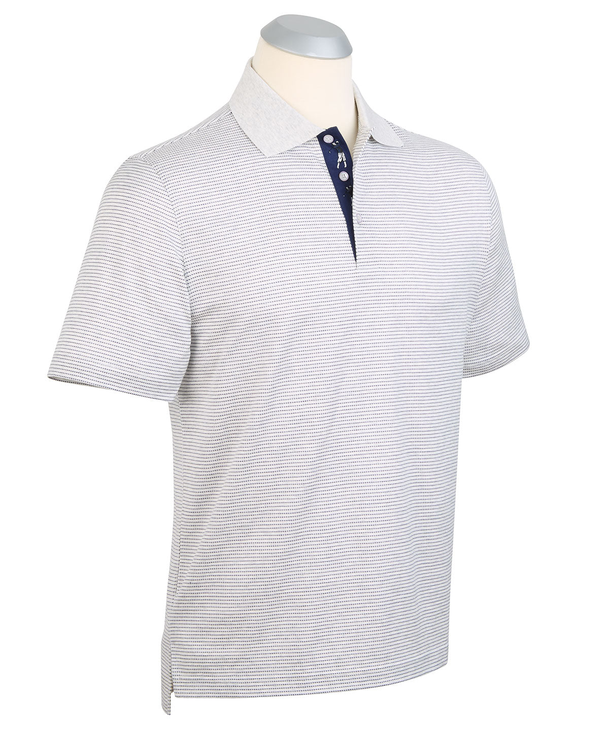 Signature 100% Mercerized Cotton Boomer Grid Polo Shirt