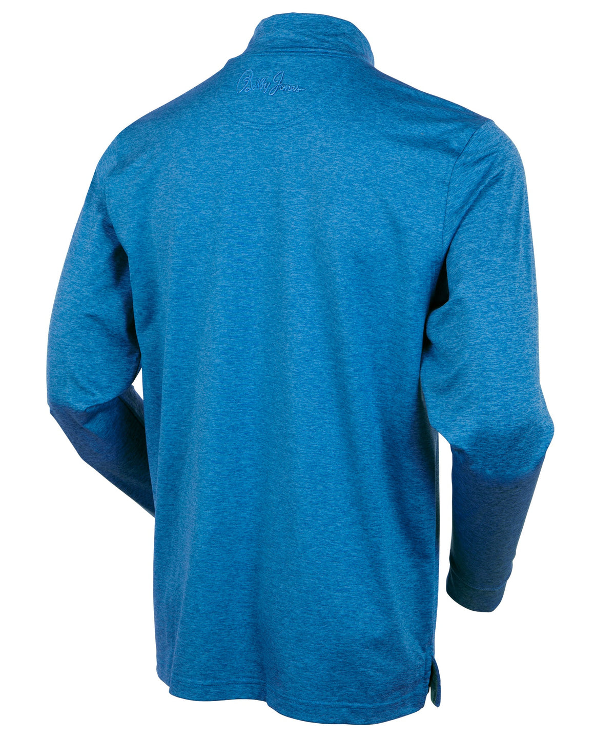 Performance Brushed-Back Stretch Jersey Mock Neck Shirt