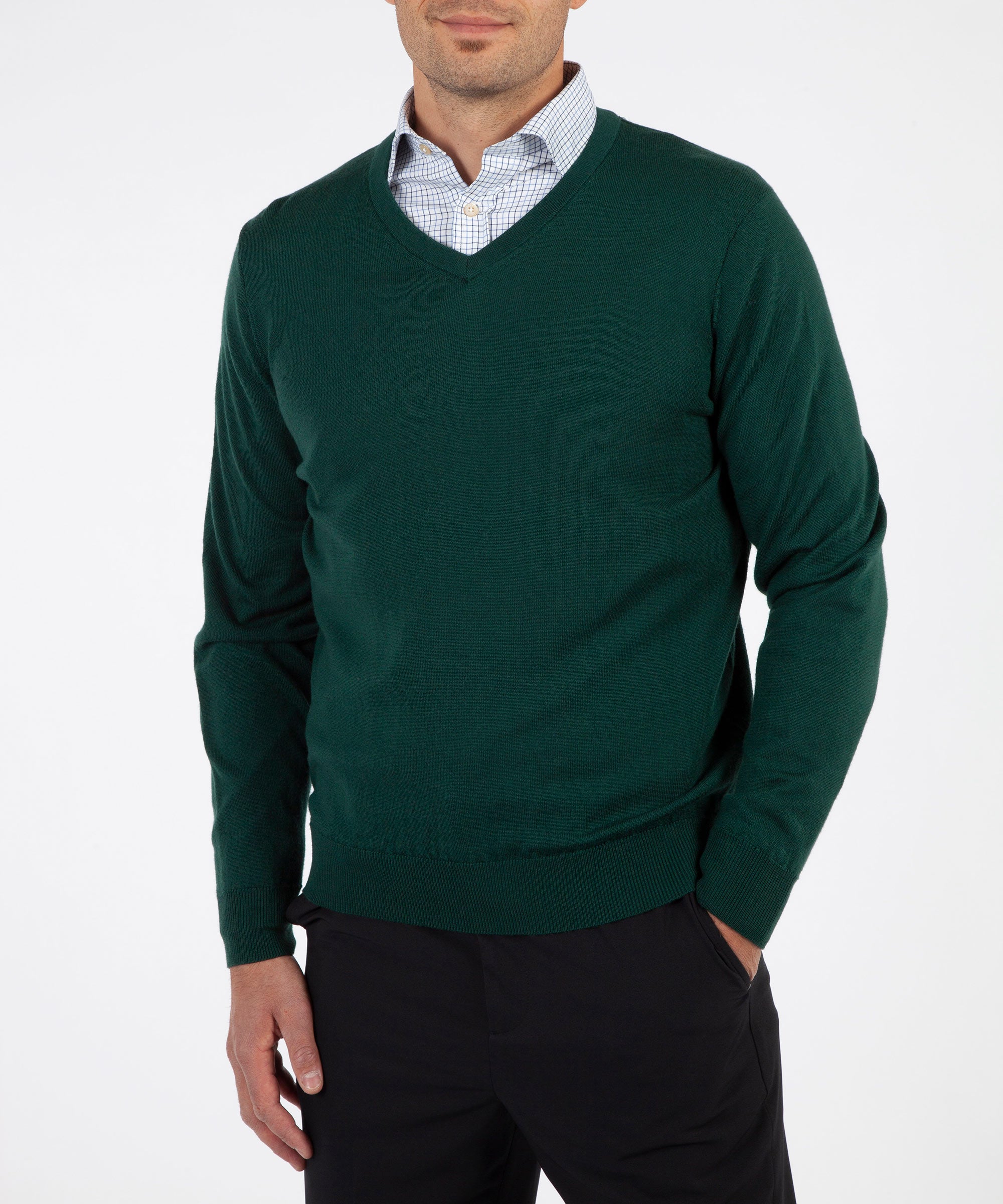 Signature 100% Merino Wool V-Neck Sweater