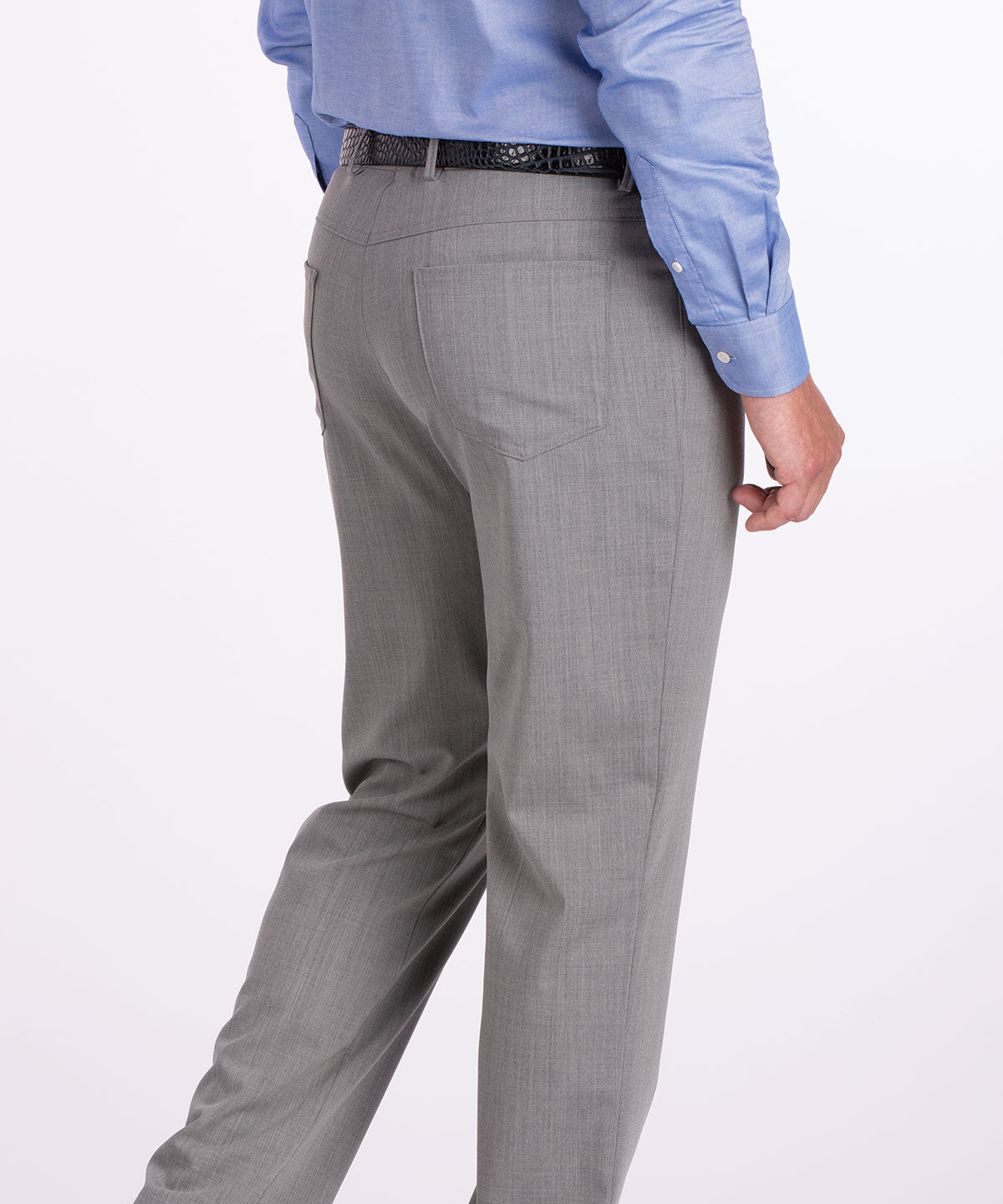 Signature Bi-Stretch Serge Wool 5-Pocket Pants